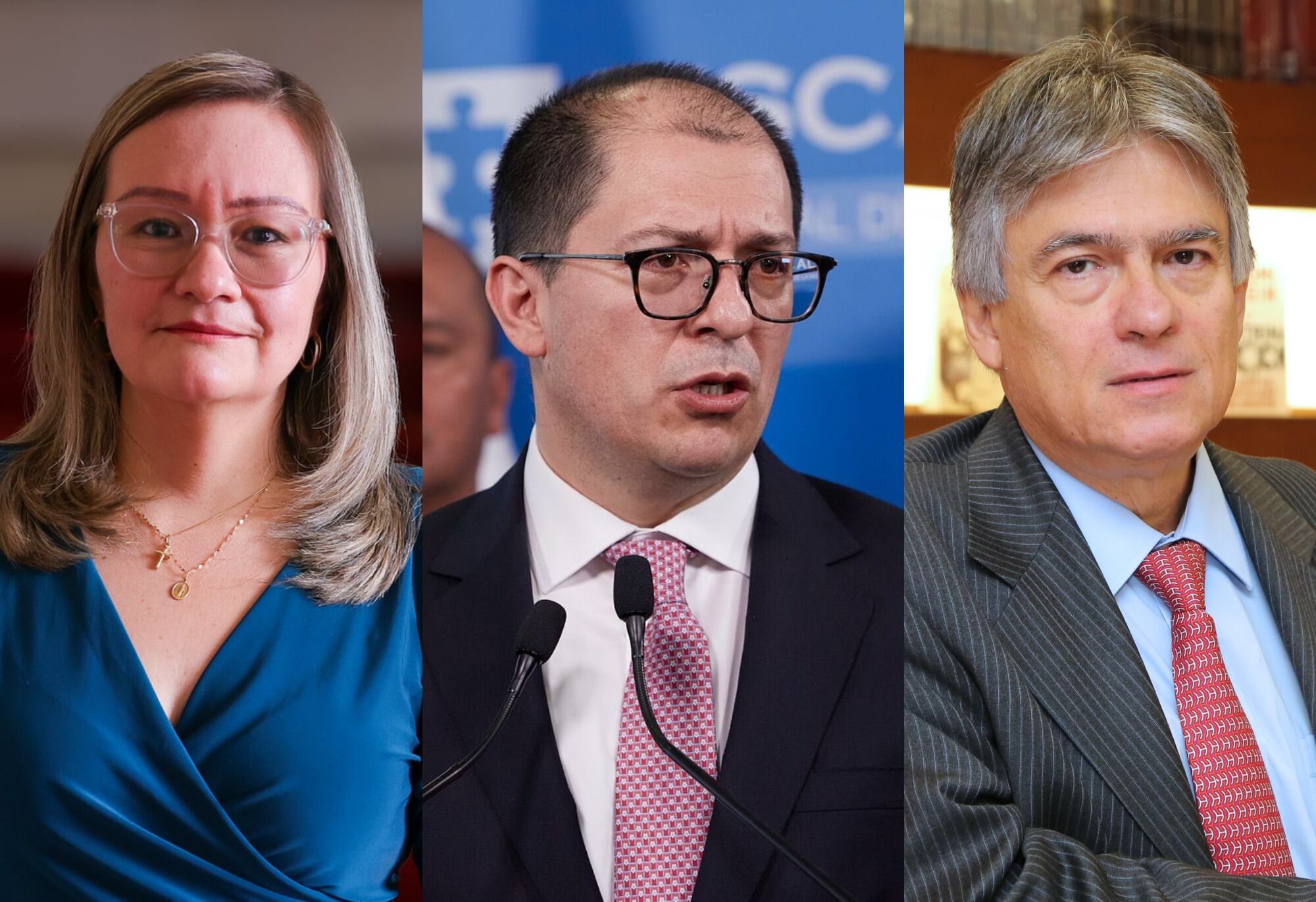 Cielo Rusinque, Francisco Barbosa y Ramiro Bejarano | Fotos: Colprensa