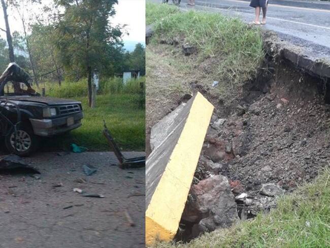 Una fuerte explosión se escuchó en la mañana de este martes en el casco urbano del municipio de Miranda, Cauca. Foto: Cortesía Sucesos Cauca