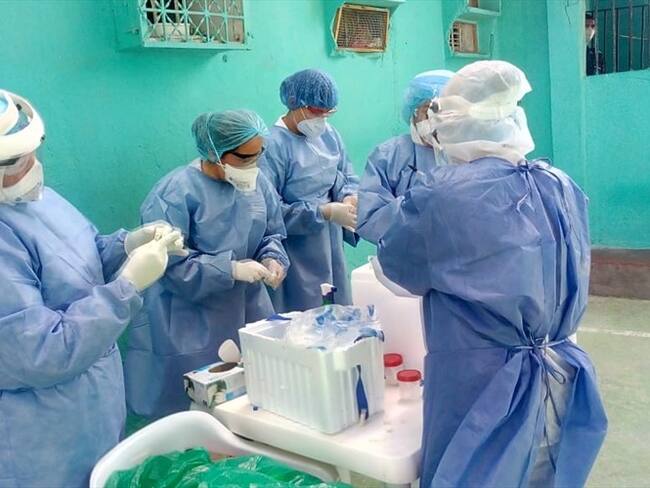 Jornada de tamizaje al interior del penal. Foto: Cortesía: Alcaldía de Santa Marta