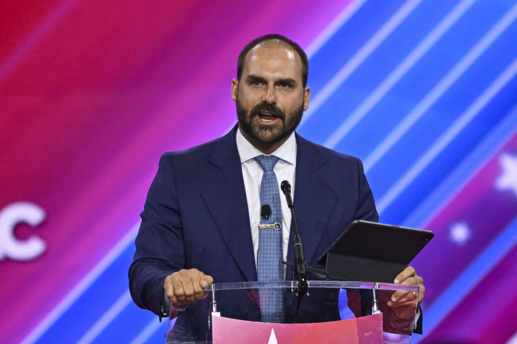 Eduardo Bolsonaro. I Foto: Celal Gunes/Anadolu via Getty Images.