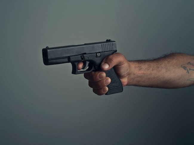 Imagen de referencia de pistola. Foto: Getty Images.