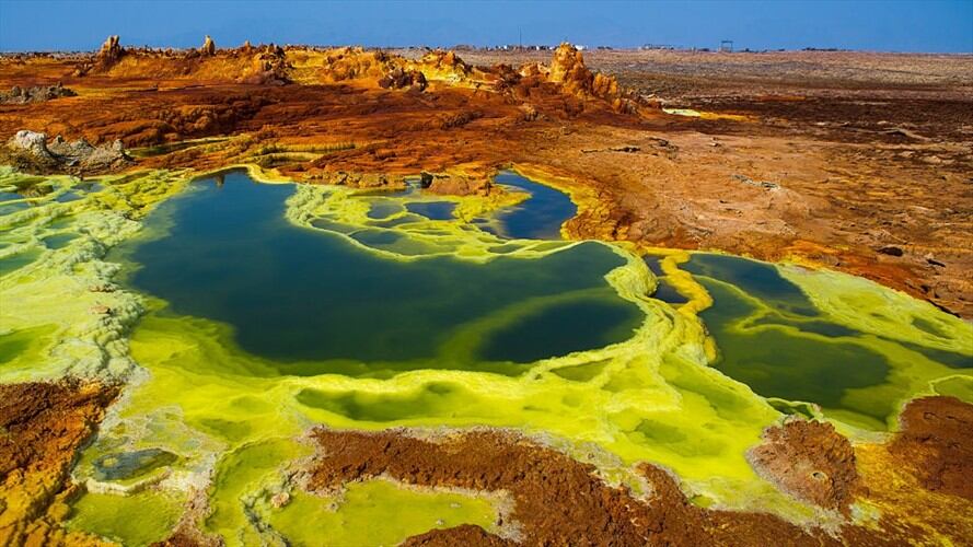 Niegan la posibilidad de que se pueda generar vida en la zona geotérmica de Dallol. Foto: Getty Images