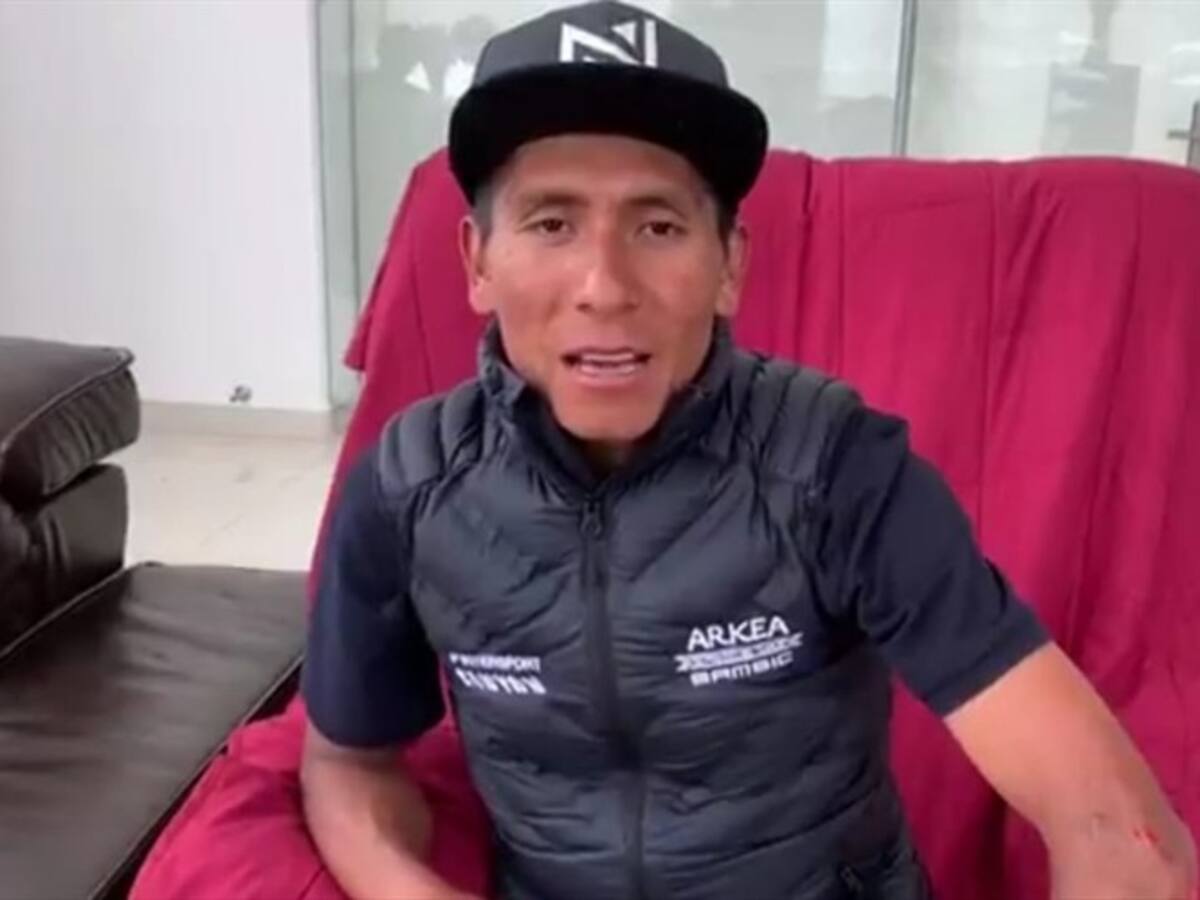 El ciclista Nairo Quintana entregó detalles de su accidente