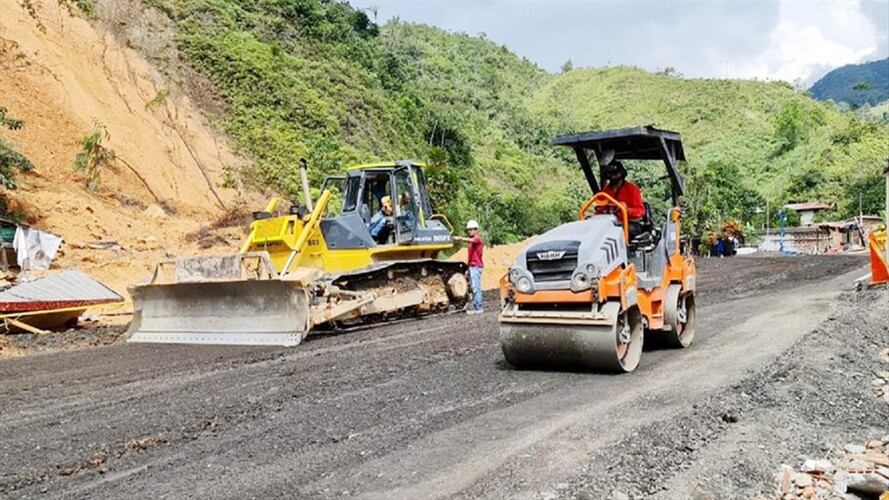 Hasta el momento se han logrado remover 3500 metros cúbicos de material. Foto: Cortesía Invías