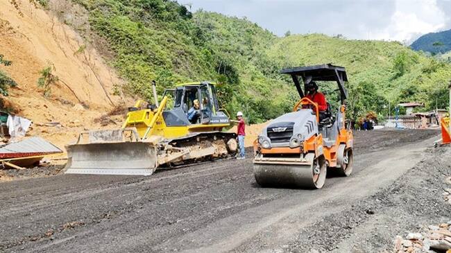 Hasta el momento se han logrado remover 3500 metros cúbicos de material. Foto: Cortesía Invías