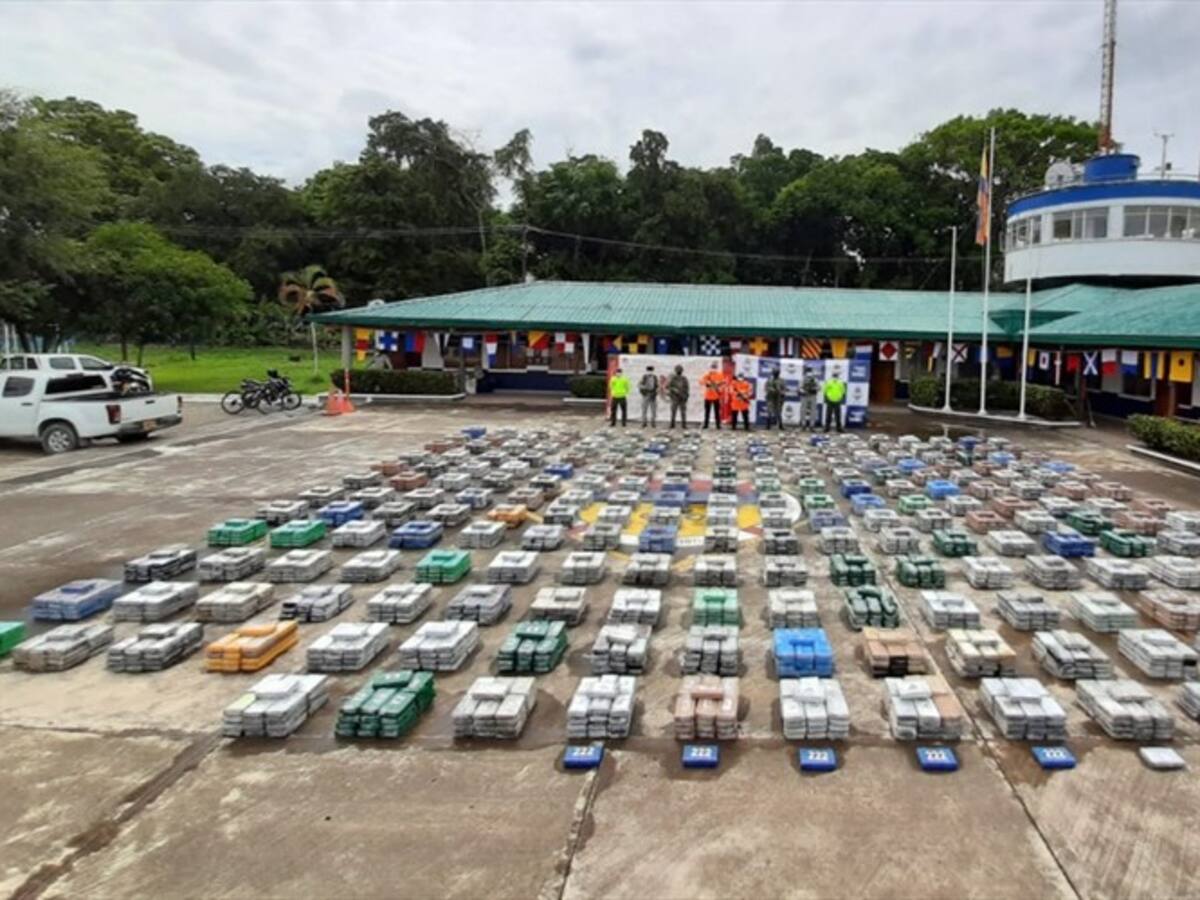 Más de cinco toneladas de cocaína fueron incautadas al Clan del Golfo en Chocó