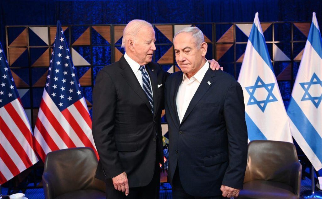 Presidente de Estados Unidos, Joe Biden y primer ministro israelí, Bejamin Netanyahu (Foto: GPO/ Handout/Anadolu via Getty Images)
