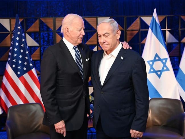 Presidente de Estados Unidos, Joe Biden y primer ministro israelí, Bejamin Netanyahu  (Foto: GPO/ Handout/Anadolu via Getty Images)