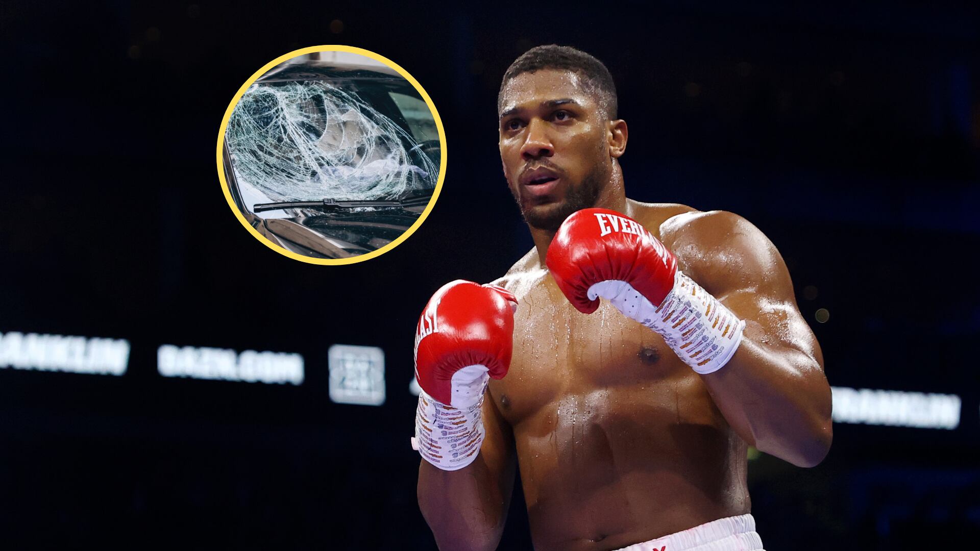 Anthony Joshua. Foto: James Chance/Getty Images)Referencia de accidente de tránsito. Foto: Getty Images.