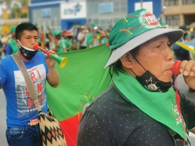 Líderes de Derechos Humanos aseguran que varios de los funcionarios del Gobierno Nacional han estigmatizado a los manifestantes. Foto: Karen Bohórquez