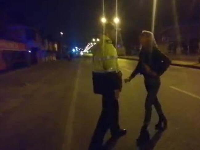 La comunidad LGBTI insiste que hubo fuerza desmedida por parte de los integrantes de la Policía Metropolitana de Tunja.. Foto: Policía Metropolitana de Tunja.