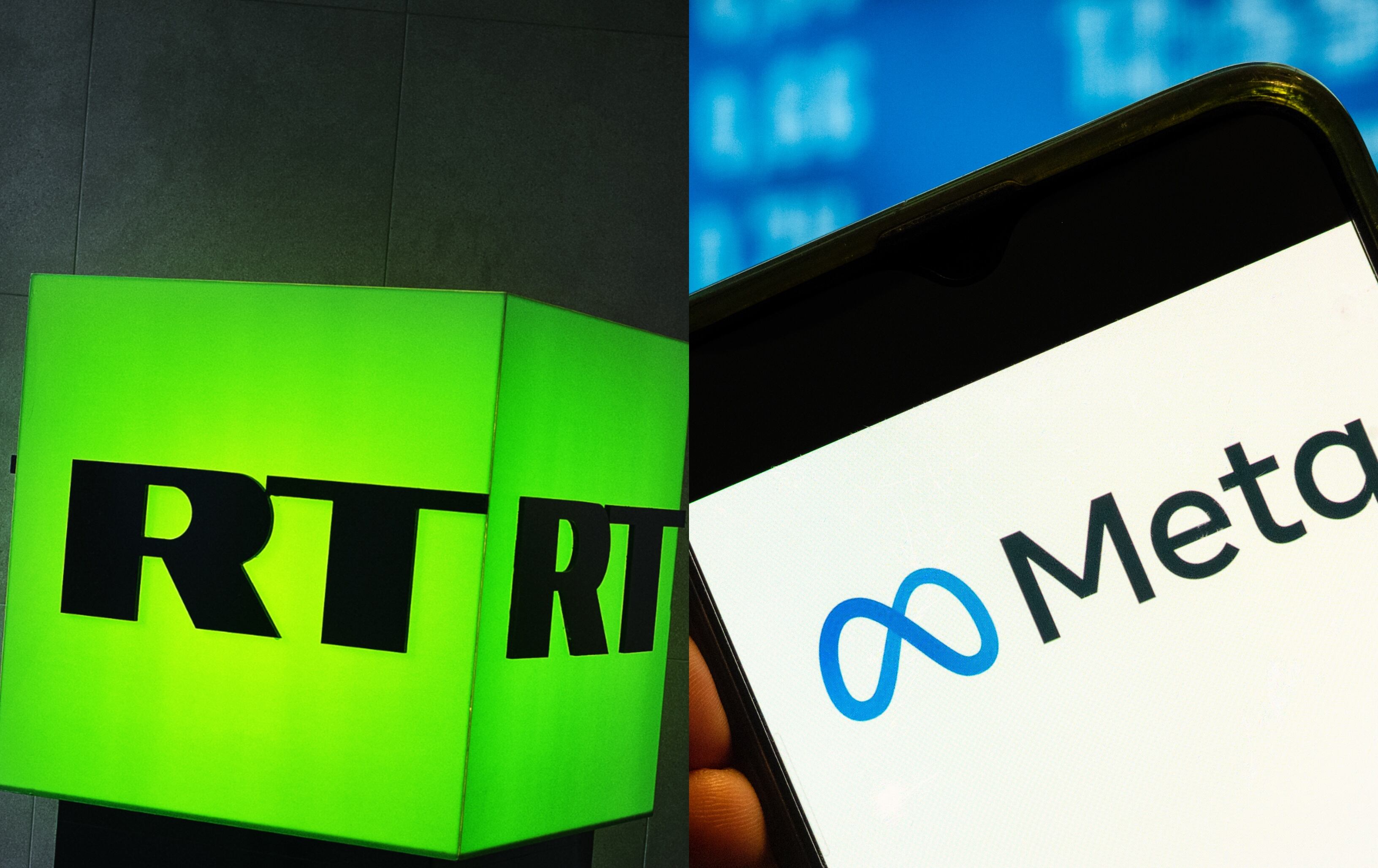 RT y Meta, imágenes de referencia de Getty images.
