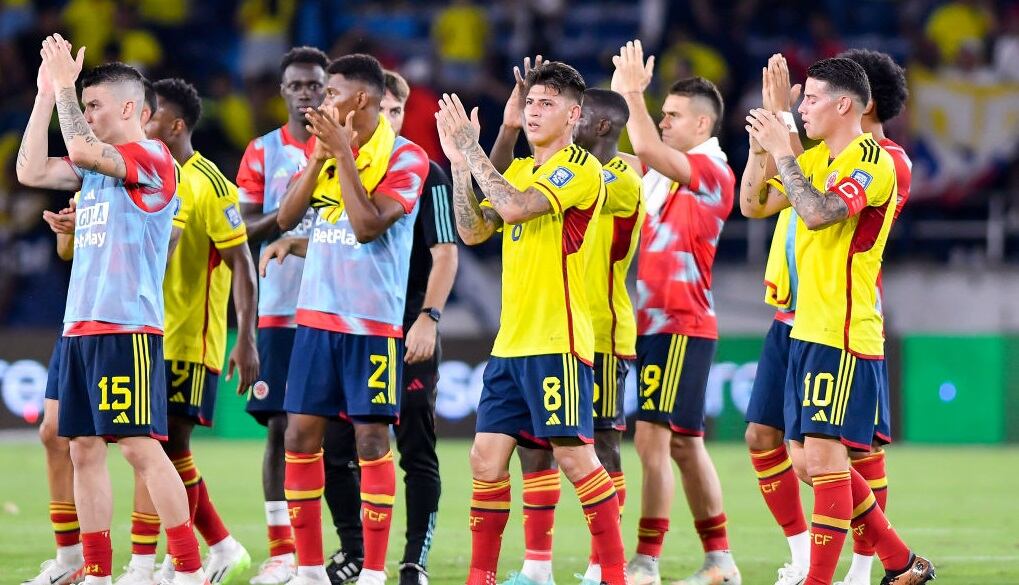 Selección Colombia tras el duelo con Venezuela en septiembre de 2023. Foto: Gabriel Aponte/Getty Images.
