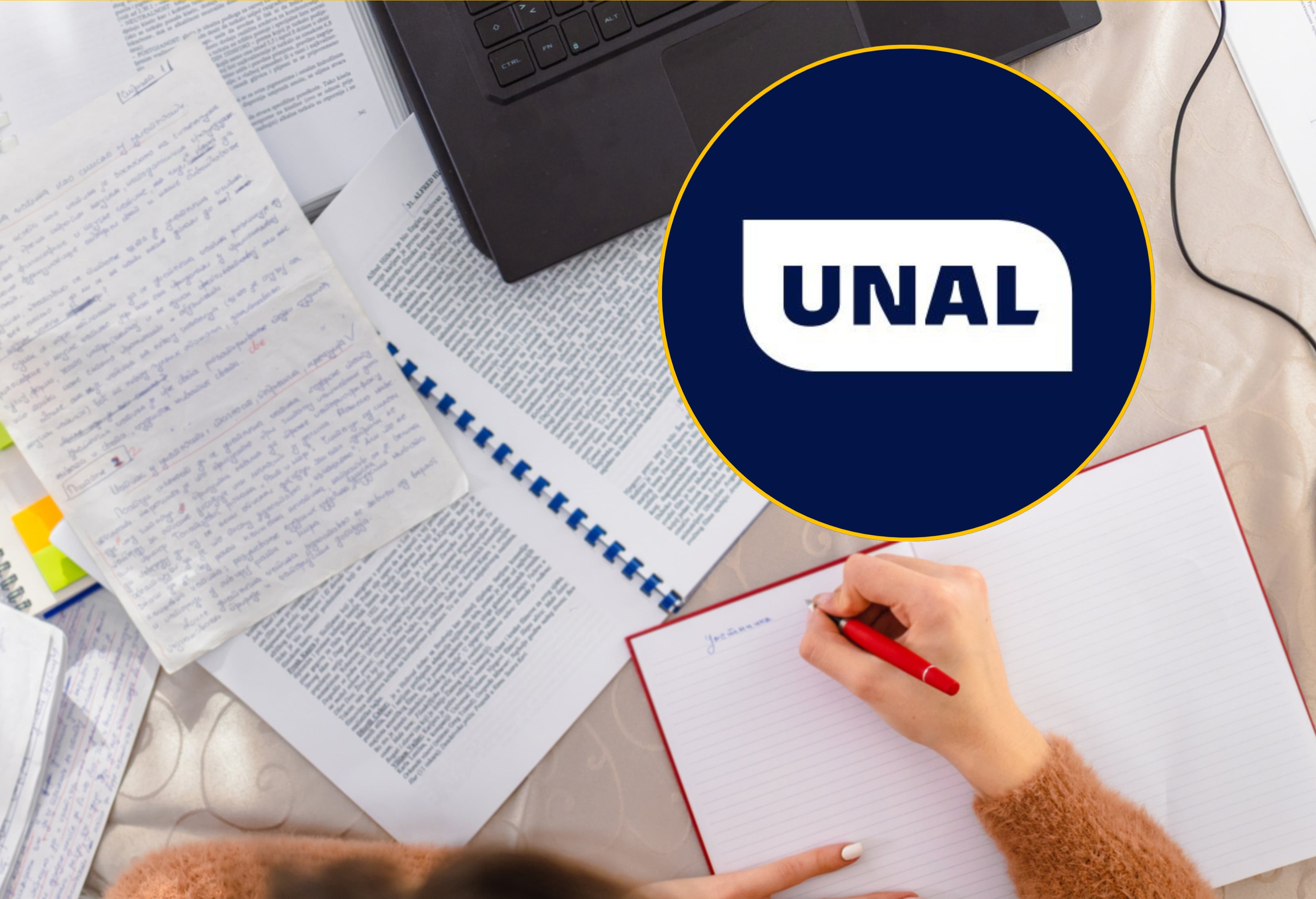 Imagen de referencia y logo de la Universidad Nacional. Foto: Getty Images / UNAL