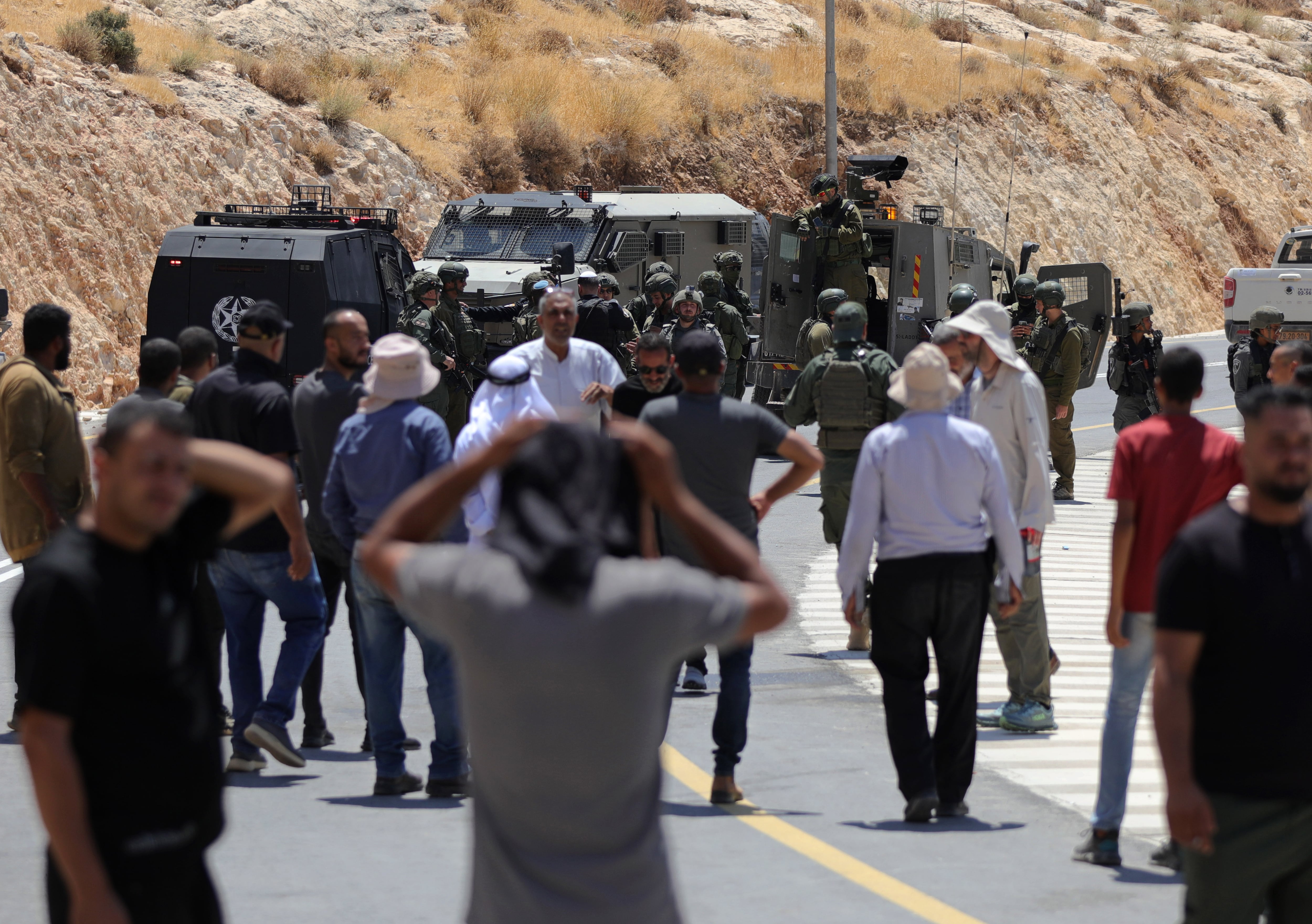 Asentamiento Isaraelí en Cisjordania. Foto: Wisam Hashlamoun/Anadolu via Getty Images)