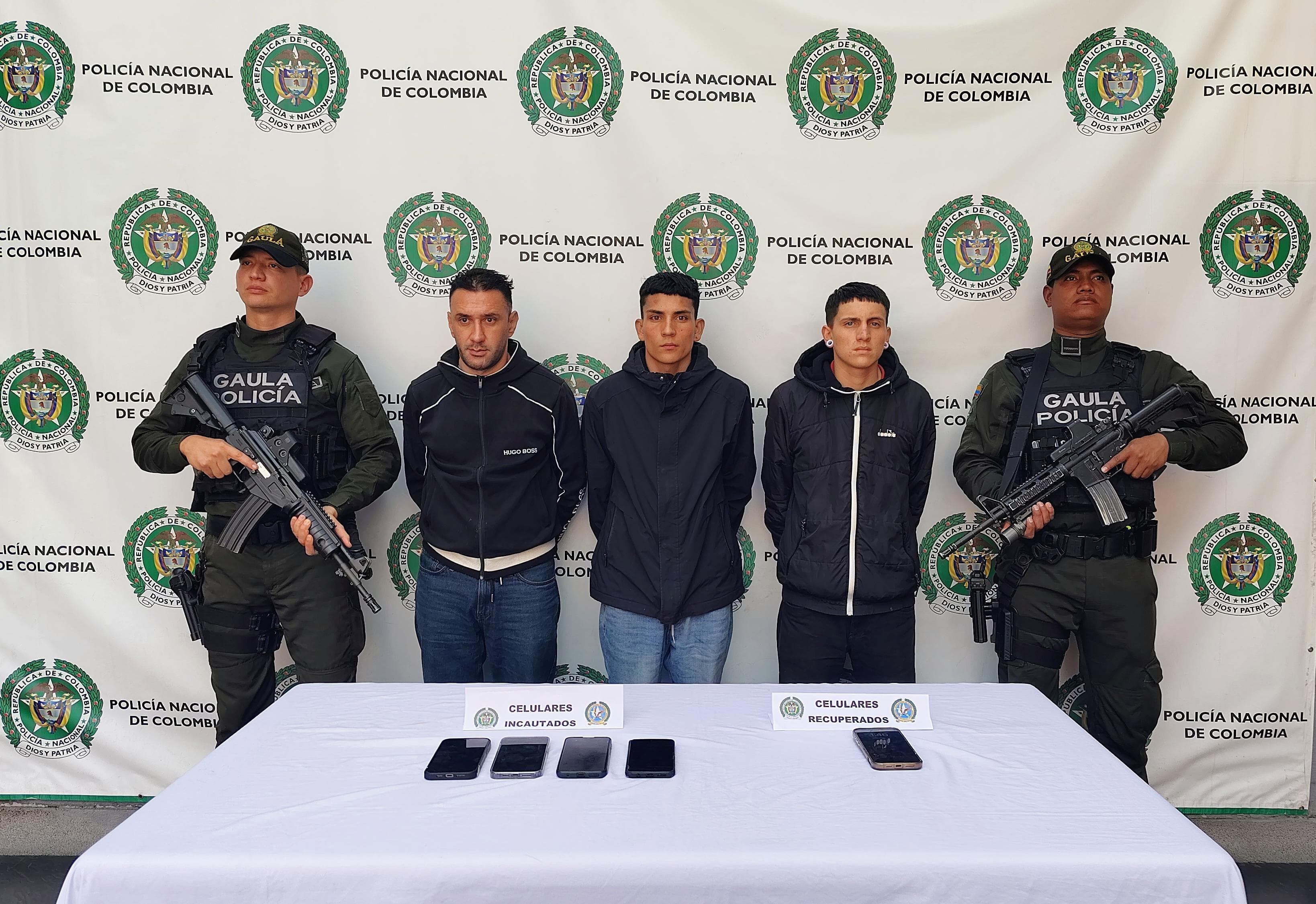 Cayeron delincuentes dedicados al paseo millonario en la Zona T de Bogotá. Foto: Policía Metropolitana de Bogotá
