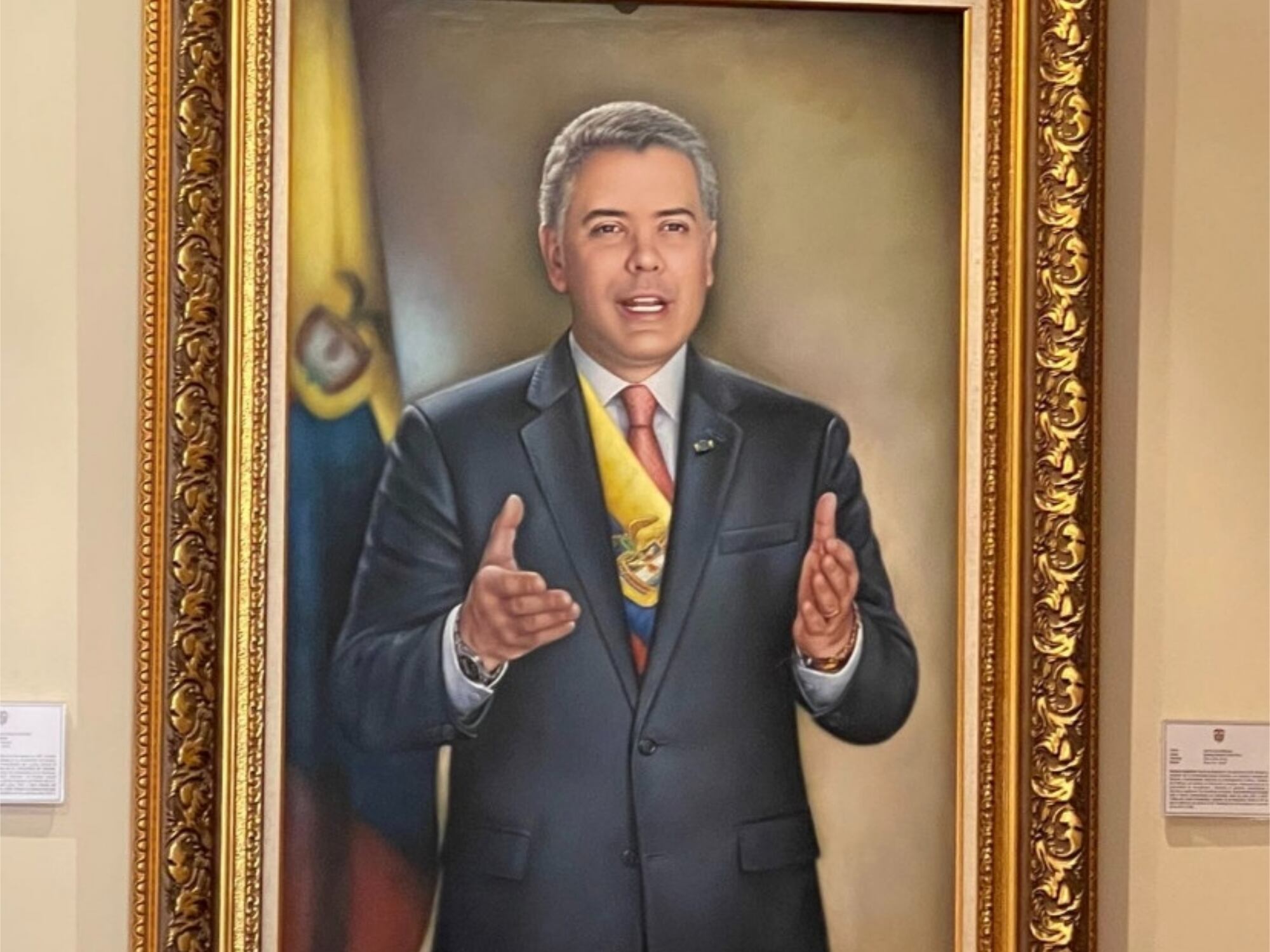 Cuadro presidente Ivén Duque. Foto: Cortesía