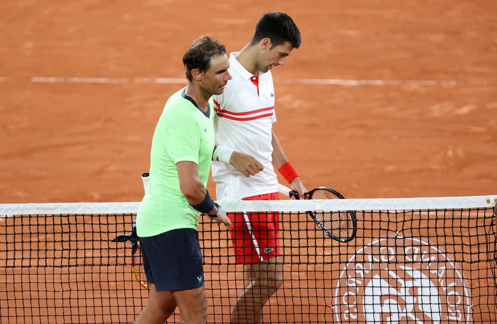 Novak Djokovic y Rafael Nadal. (Photo by John Berry/Getty Images)