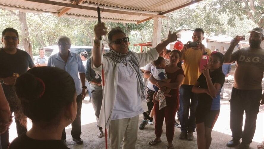 Jesús Santrich viajó a zona de reincorporación fronteriza con Venezuela . Foto: Farc