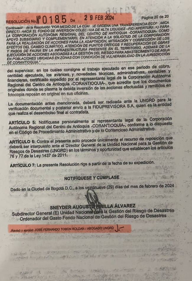 Firma José Fernando Tobón