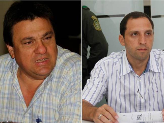 Augusto Mainero Román, exgerente de Edurbe, y Mauricio Betancourt Cardona, exalcalde de la localidad 1 de Cartagena. Foto: W Radio