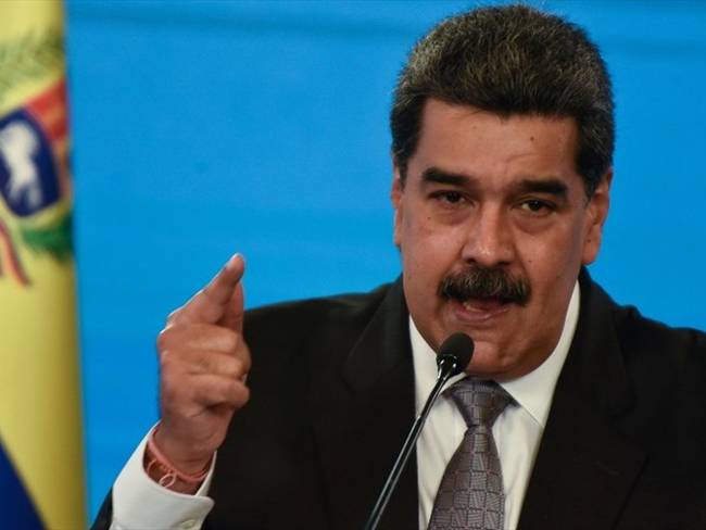 Nicolás Maduro en una conferencia en el Palacio de Miraflores. Foto: Getty Images/Carolina Cabral