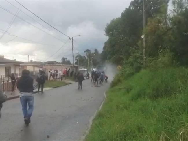 Los enfrentamientos son constantes en la zona. Crédito: Sucesos Cauca.