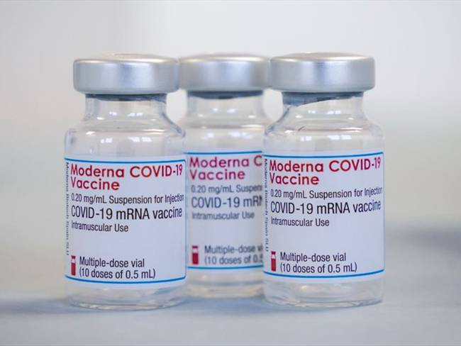 La próxima semana llegarán a Colombia 1,2 millones de vacunas de Moderna. Foto: Getty Images