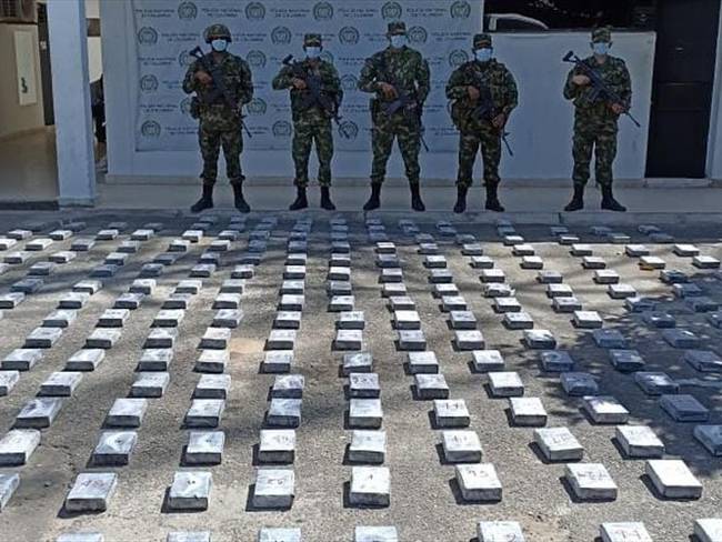 Incautan más de 200 kilogramos de cocaína en Cesar. Foto: Cortesía Ejército