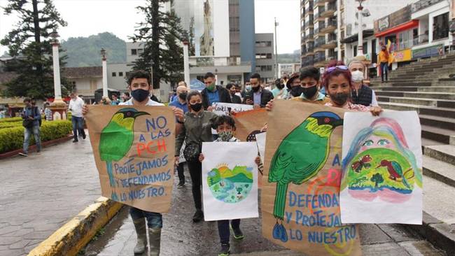 Protestas en Risaralda. Foto: Guardianes del agua