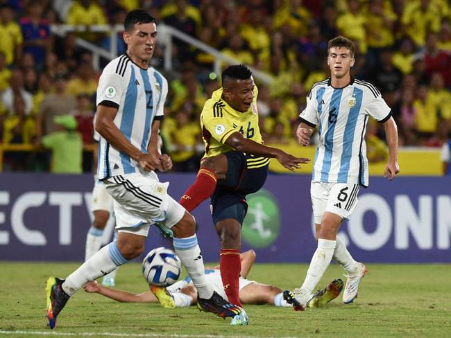 Colombia vs Argentina - Sudamericano Sub-20  (Photo by JOAQUIN SARMIENTO / AFP) (Photo by JOAQUIN SARMIENTO/AFP via Getty Images)