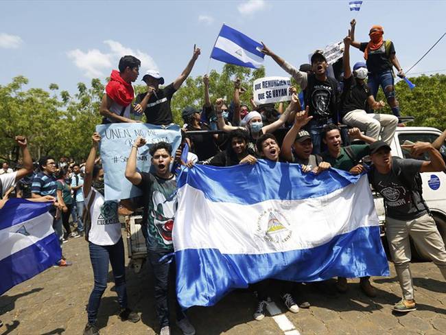 Según este grupo de países, el gobierno nicaragüense va en contravía de los derechos humanos respecto a la protesta social. . Foto: Associated Press - AP