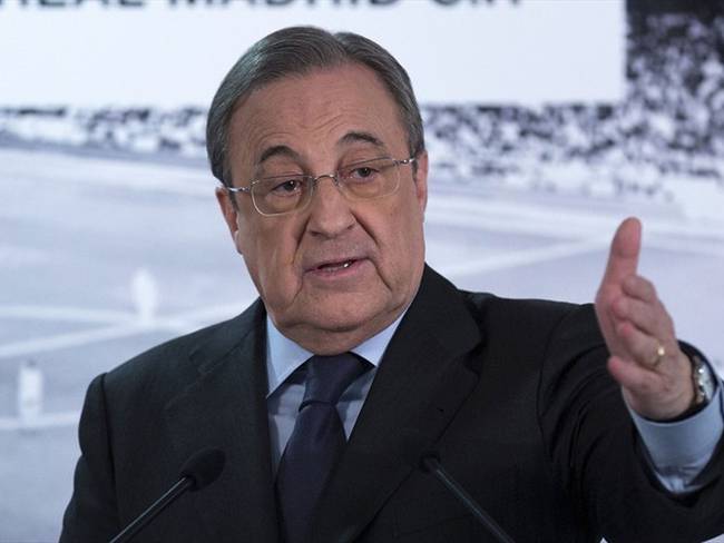 Florentino Pérez, presidente del Real Madrid y de la Superliga europea. Foto: Gonzalo Arroyo Moreno/Getty Images