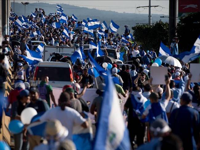 Oposición pide volver a las calles al cumplirse un año de violentas protestas en Nicaragua. Foto: Agencia Anadolu