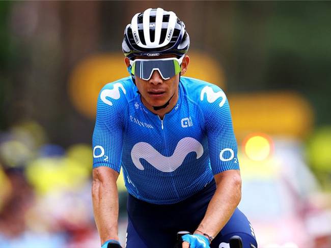 Ciclista colombiano Miguel Ángel López en la Vuelta a España. Foto: Tim de Waele/Getty Images
