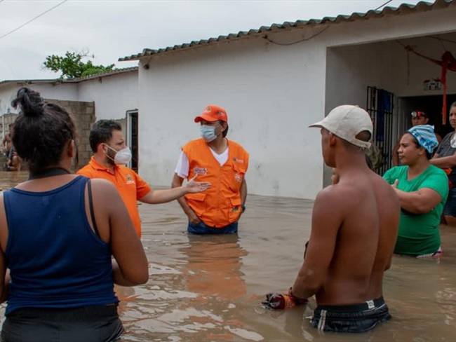 En el Magdalena ya son más de 11 mil familias damnificadas por las inundaciones. Foto: Cortesía: Gobernación del Magdalena
