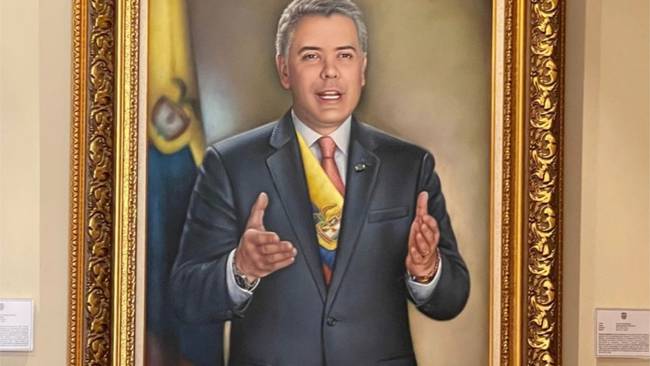 Cuadro presidente Ivén Duque. Foto: Cortesía
