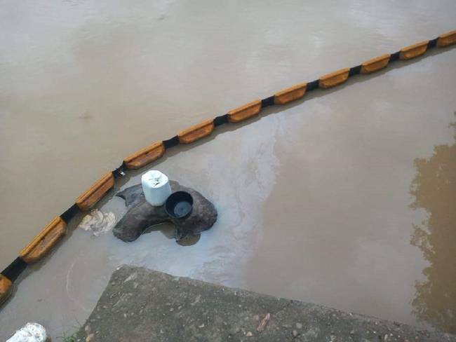 Suspenden bombeo de agua por contaminación del río Tibú