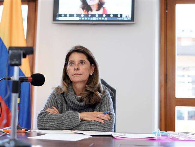 La vicepresidenta Marta Lucía Ramírez. Foto: Vicepresidencia