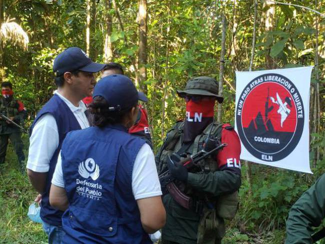 Liberación de rehenes en el departamento de Arauca.  Foto: Defensoría del Pueblo