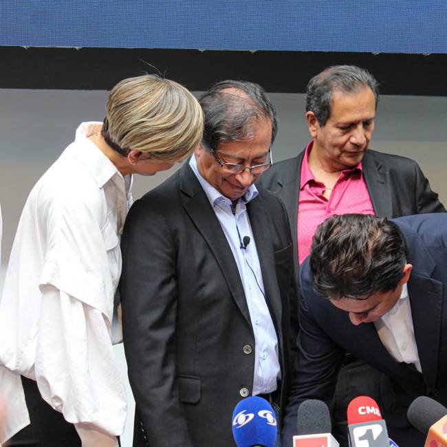 Gustavo Petro inscribió su precandidatura presidencial. Foto: Cortesía Gustavo Petro