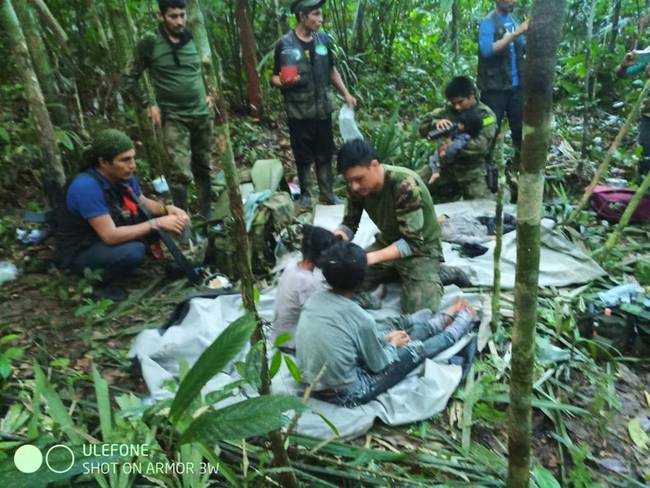 Menores hallados en selva del Guaviare serán trasladados al Hospital Militar  en Bogotá