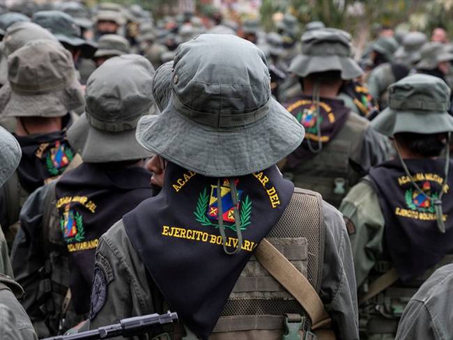 Referencia de soldados venezolanos. Foto: YURI CORTEZ/AFP via Getty Images
