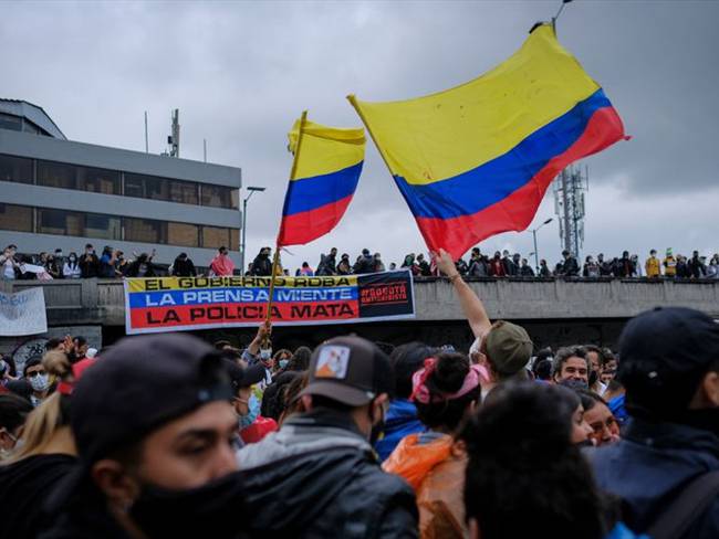 “El derecho a reunirse públicamente y pacíficamente es una garantía que tienen todos los colombianos”: Martha Mancera, vicefiscal general de la Nación. Foto: Getty Images / OVIDIO GONZÁLEZ
