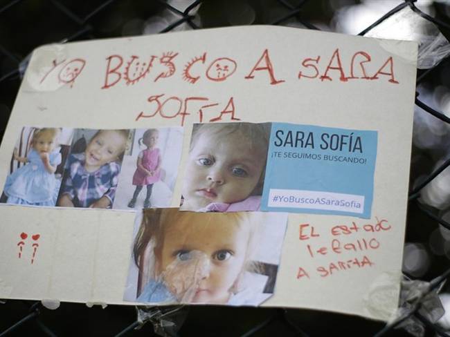 Madre de Sara Sofía Galván será imputada este miércoles. Foto: Colprensa