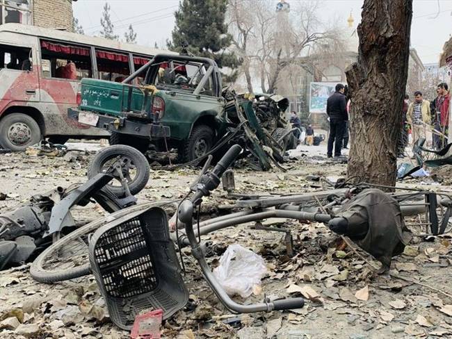 Escenas de pasados bombardeos en Afganistán, ocurridas el pasado 23 de diciembre. Foto: Getty Images/ Anadolu Agency