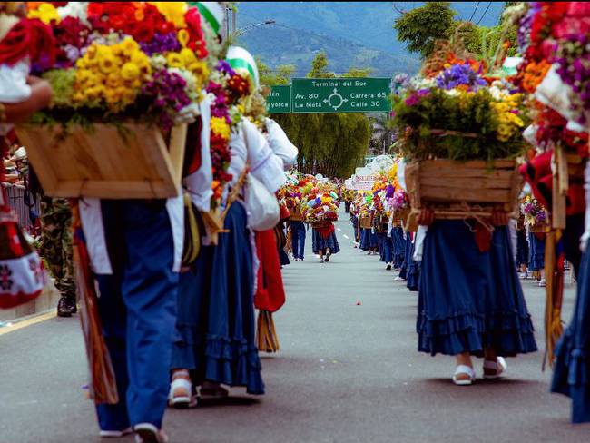 11 de Julio de 2022. Desfile de Silleteros Foto: (Colprensa - Cortesía Feria de las Flores).