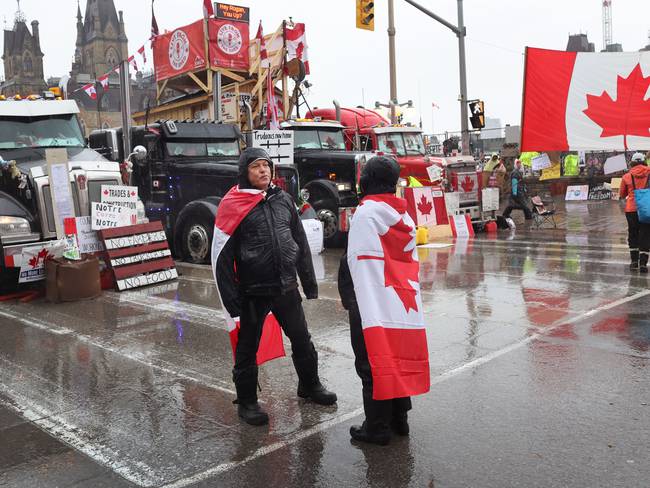 Capturan a líderes de las protestas antivacunas que mantenían bloqueada la capital de Canadá